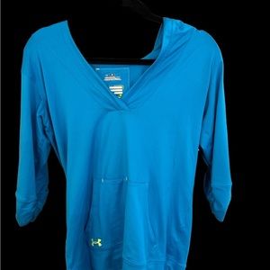 Under Armour Women’s Exercise Hoodie. XS. Blue in‎ Excellent Condition